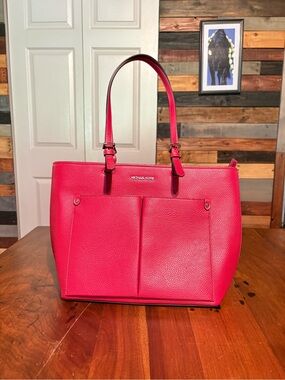 Michael Kors Red Leather Purse